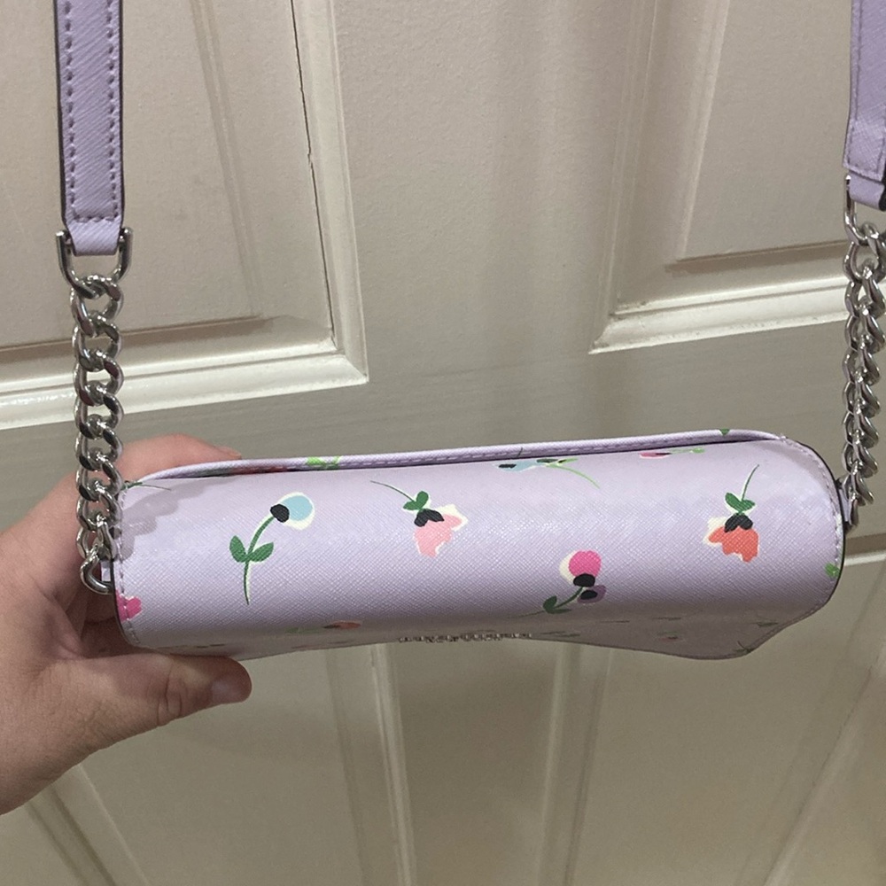 Kate Spade Lavender Purple Wildflower Ditsy Floral Crossbody Purse Bag - Picture 5 of 17